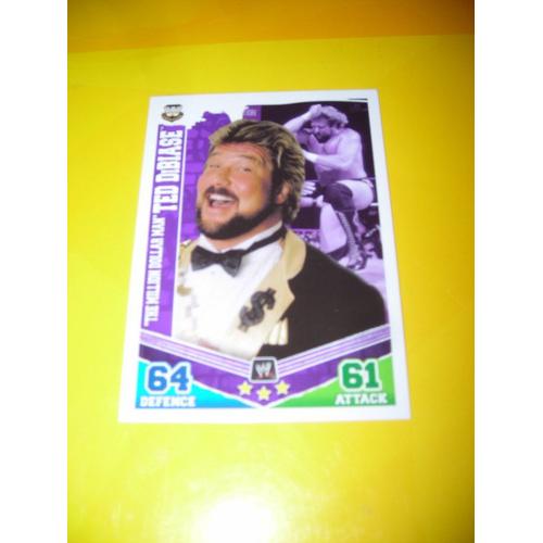 Carte De Catch Slam Attax Mayhem W Legends "The Million Dollar Man" Ted Dibiase N°167/224