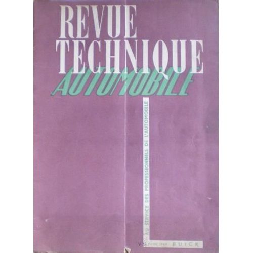 Revue Technique Automobile  N° 38 : Marque : Buick Spécial Buick