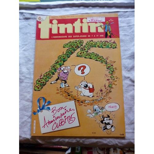 Tintin N° 435 : Bon Anniversaire, Cubitus