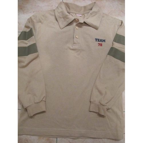 Polo 3 Suisses Manches Longues Beige En 10 Ans