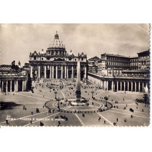 Rome, Place Saint Pierre Et Cathédrale Saint Pierre (Roma, Piazza E Basilica S. Pietro)
