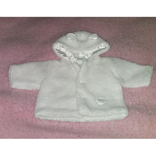 Manteau Blanc Bébé Neuf Taille 6 Mois