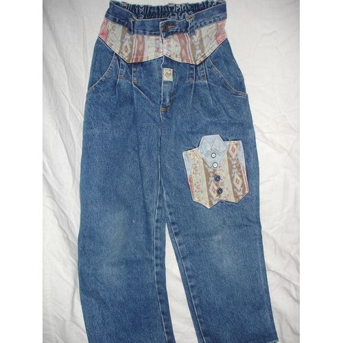 Jean Décoré "Gilet Et Chemise" 8 Ans