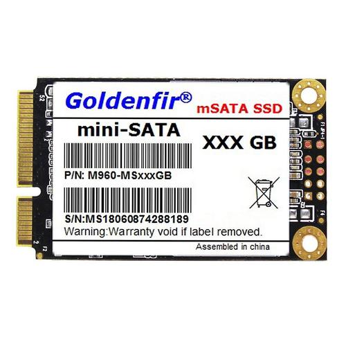 Goldenfir Msata Ssd 120g Sataiii Jusqu'à 500 (Mo / S) Disque Dur À Semi-Conducteurs Intégré De 3,8 Mm Pour Ordinateur (120 Go)