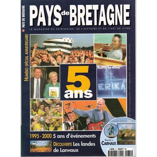 Pays De Bretagne  N° 30 : Numéro Spécial Anniversaire 5 Ans