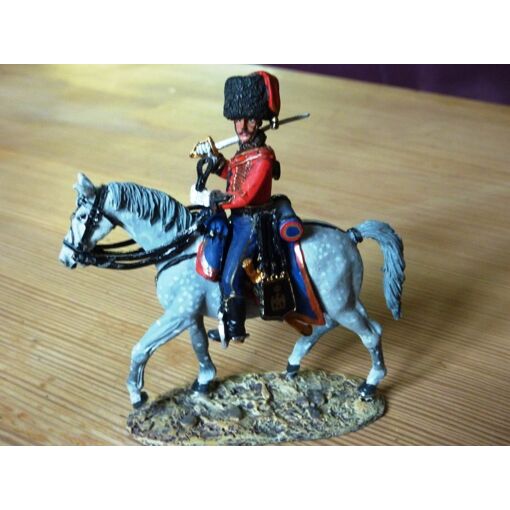 Figurine Historique Modifiée Et Peinte - Officier Hussards De Kellermann 1805 - Del Prado - Occasion
