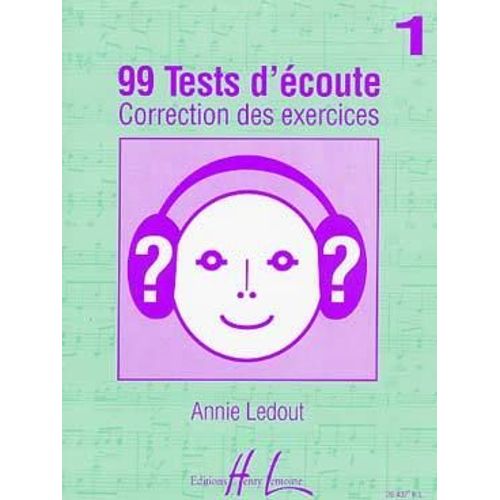 Ledout : 99 Test D'écoute Vol 1 Correction Des Exercices