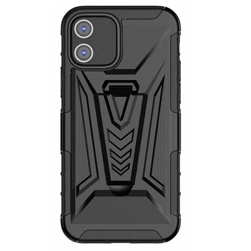 Pour Iphone12 Pro Clip Arrière Coque De Téléphone Portable Corps Antichoc Lourd Blindé Protection De Soutien Solide Avec Clip De Ceinture