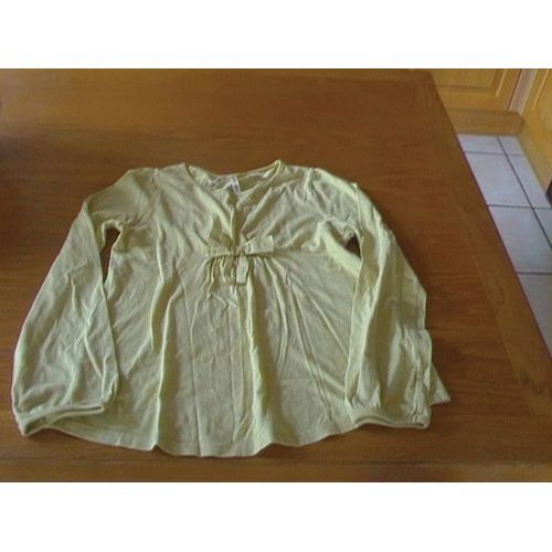 T-Shirt Okaïdi T 10 Ans Vert Anis Comme Neuf
