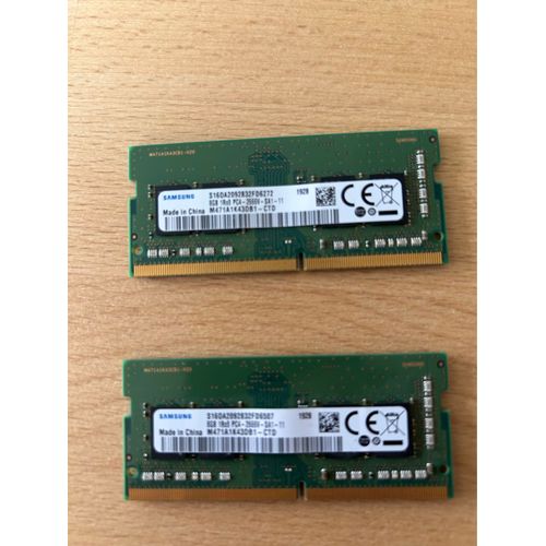 2 barrettes de Ram DDR 4