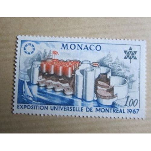 Timbre Monaco 1967 : Exposition Universel De Montréal