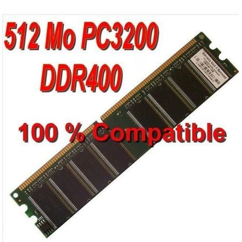 Elixir - Mémoire - 512 Mo - DDR - DIMM 184 Broches - PC2-3200 - 400 MHz - CL3