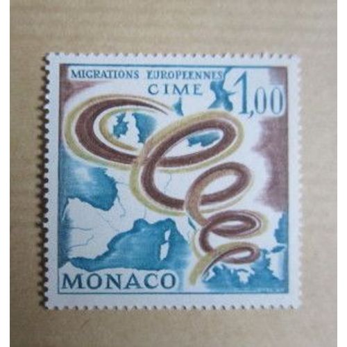 Timbre Monaco : Migrations Européennes, Cime