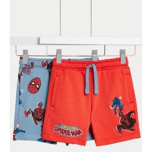 Lot De 2 Shorts En Coton À Motif Spider-Man¿ (Du 2 Au 8 Ans) - Rouge