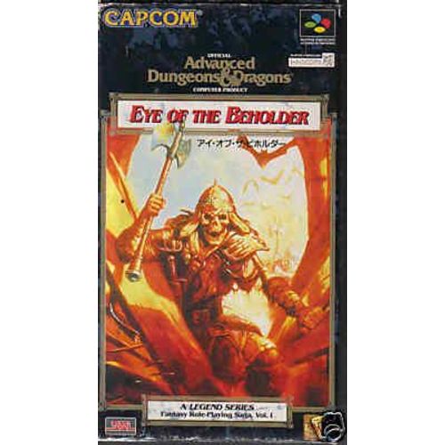 Advanced Dungeons & Dragons Eye Of The Beholder Super Nintendo