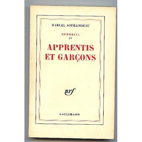 Memorial Iv : Apprentis Et Garcons