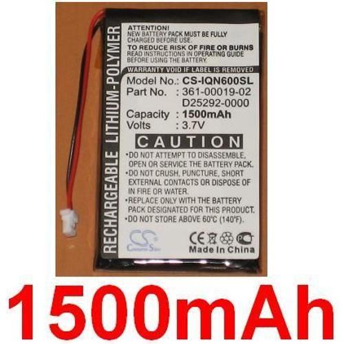 Batterie Li-Pl 1500 Mah  Pour  Garmin Nuvi 600, Nuvi 610, Nuvi 610t, Nuvi 650, Nuvi 660, Nuvi 660 Fm, Nuvi 670, Nuvi 680