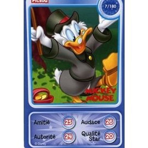 Picsou 7/180 - Carte De Jeu Auchan
