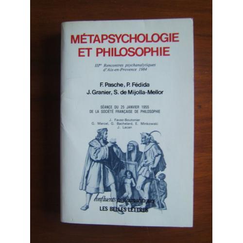 Métapsychologie Et Philosophie