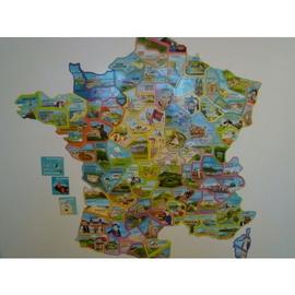 Magnets LE GAULOIS carte de FRANCE Depart'Aimant 17 Charente Maritime bleu 