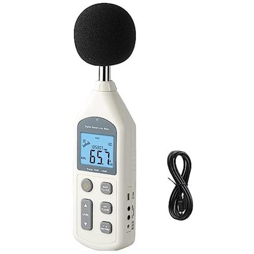 Décibelmètre Sonomètre Professionnel Avec Affichage Rétroéclairé Enregistreur De Sonomètre Mesure Le Bruit Environnemental