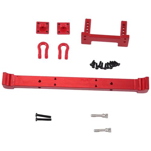 Pour 1/12 Mn128 Shepherd Remote Control Car Parts & Accessories 6061 Aluminium Upgrade Rear Bumper Bumper Guard Rouge