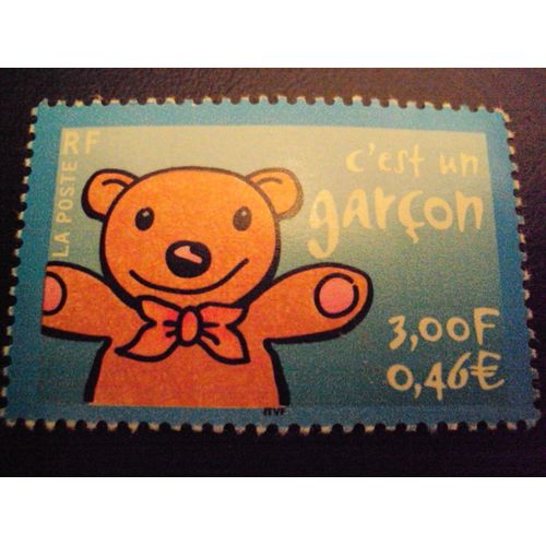 France...Timbre Naissance 2001..C'est Un Garçon..Neuf.