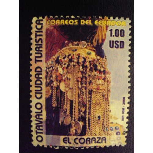Equateur...Correos Del Ecuador.1.00 U S D.Otavalo Ciudad-Turistica.El Coraza..Non Oblitéré.