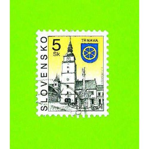 Timbre Oblitéré Used Stamp Selo Carimbado Trnava 5sk Slovensko Slovaquie