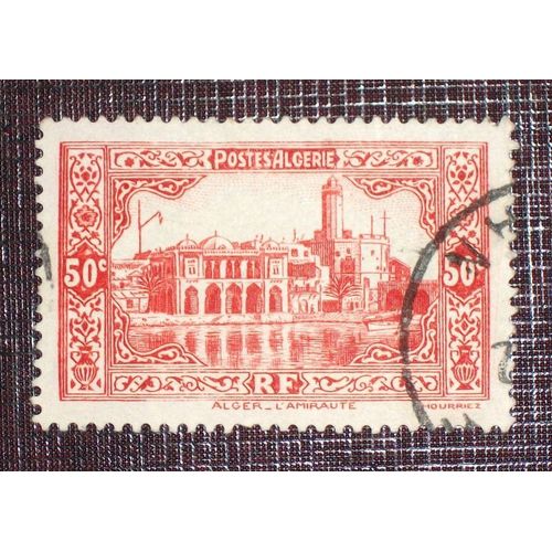 Anciennes Colonies Françaises - Algerie N° 112 Oblitéré De 1936-37 - 50c Rouge « L'amirauté, À Alger »