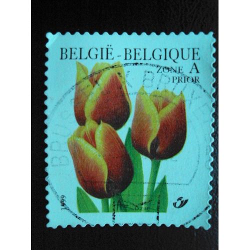 Belgique-België..Série Fleurs : Tulipe. Oblitéré