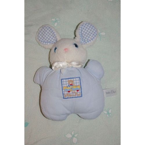 Doudou Baby Dior Souris Bleu