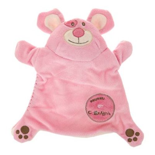 Doudou Et Compagnie & Cie Doudou Monster Douceur Souris Mouse Maus Marionnette Rose