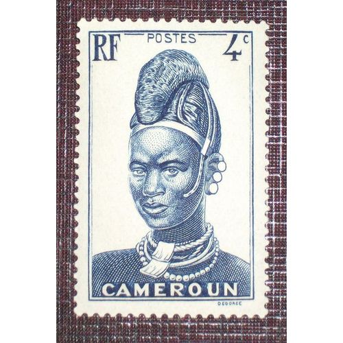 Anciennes Colonies Françaises - Cameroun N° 164 Neuf Sans Charnière De 1939 - 4c Bleu « Femme De Lamido, N'gaoundere »