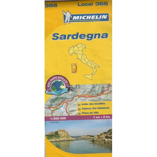 Carte Michelin Local 366 Sardaigne