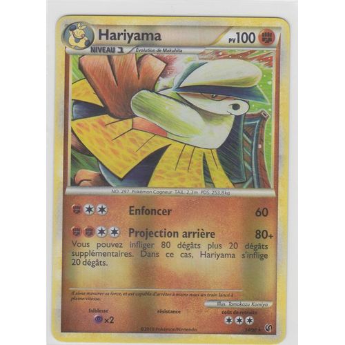 Hariyama Holo Niv 1 "Hs Indomptable" 100 Pv 14/90