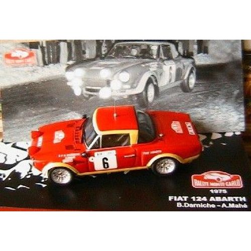 Fiat 124 Abarth Rallye Monte Carlo 1975 Darniche Mahe 1/43 Ixo Altaya-Ixo