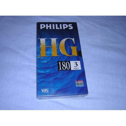 Philips - Cassette VHS Vièrge - E-180 (3 Heures)