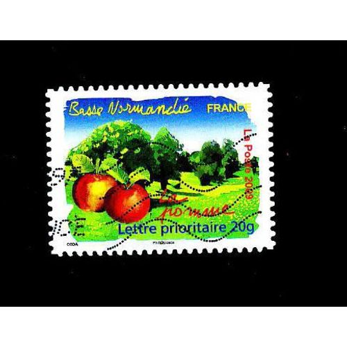 Timbre Oblitéré Used Stamp Selo Carimbado La France Comme J¿Aime - La Flore Basse-Normandie La Pomme France 2009 Y&t 299