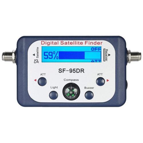 Détecteur Satellite Numérique Pour Tester Meter Récepteur De Signal Tv Sat Finder Avec Boussole Et Écran Lcd Fta Dvb S2