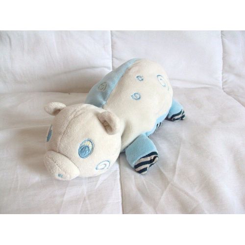 Doudou Cochon Bleu Blanc By Tout Compte Fait