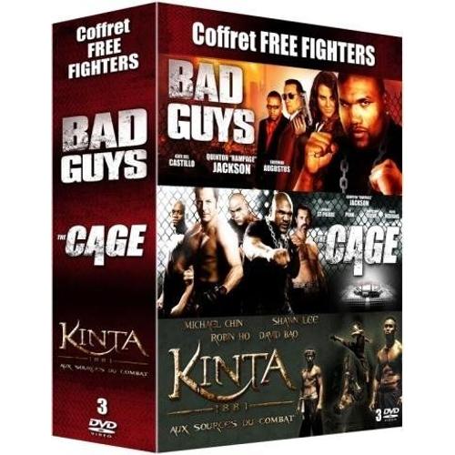 Free Fighters - Coffret 3 Films : The Cage + Kinta 1881 - Aux Sources Du Combat + Bad Guys - Pack