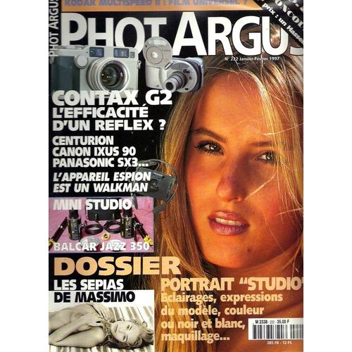 Phot Argus Janvier/Février  N° 222 : Portrait Studio, Eclairage, Expressions Du Modèle, Maquillage,...