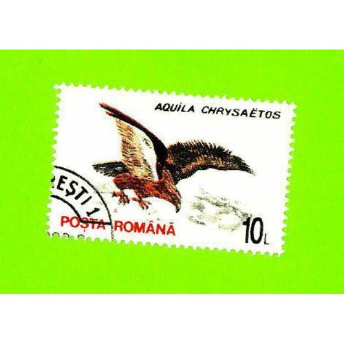 Timbre Oblitéré Used Mint Stamp Selo Carimbado Oiseau Bird Passaro Posta Romana 10 L Aquila Chrysaëtos Roumanie Romenia
