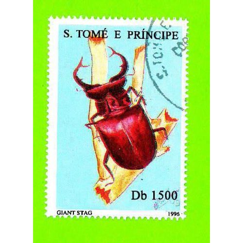 Timbre Oblitéré Used Mint Stamp Selo Carimbado Giant Stag Db 1500 S. Tome E Principe 1996