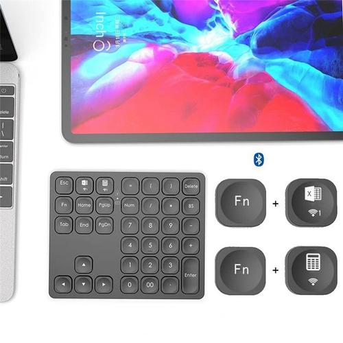 Mini Clavier Sans Fil Bluetooth TéLéPhone Tablette Clavier Clavier Bluetooth Souris pour Android Noir