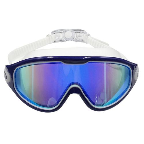 Lunettes De Natation Anti-Buée Protection Uv Fuite Lunettes De Piscine À Large Vue Pour Adultes Femmes Jeunes Adolescents De Plus De 15 Ans Bleu