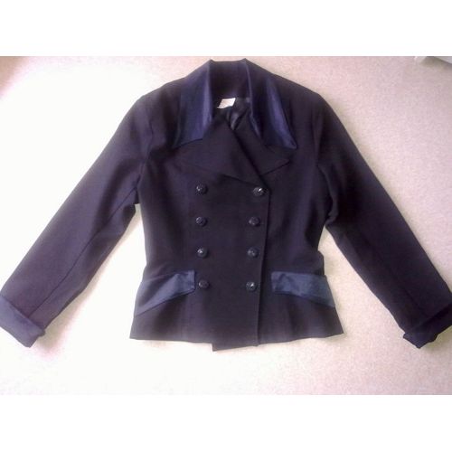 Veste Cintrée À Revers Satin