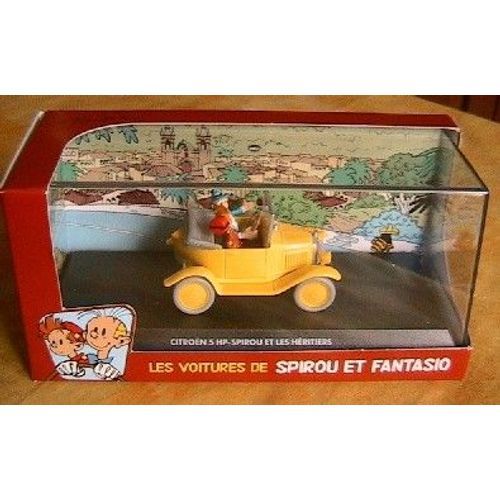 Citroen 5 Hp Jaune Spirou & Les Heritiers 1/43 Bd-Editions Atlas