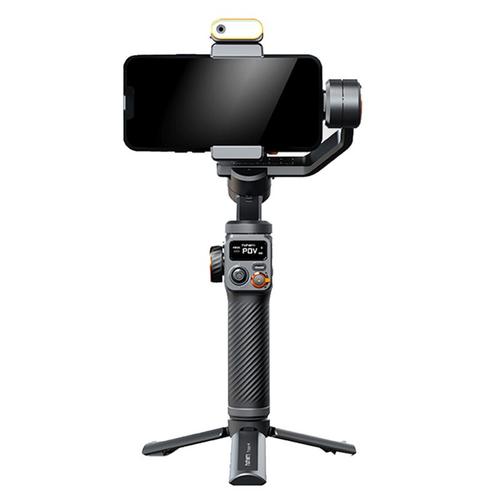 Isteady M6 Kit Stabilisateur De Cardan Portable Trépied Selfie Pour Smartphone Avec Lumière De Remplissage Magnétique Ai Lumière Vidéo Couleur